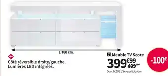 Conforama Meuble tv banc tv 180 cm score meuble tv banc tv 180 cm score offre
