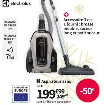 Conforama Electrolux aspirateur sans sac pc91-6mg offre