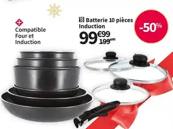 Conforama Batterie 10 pièces induction offre