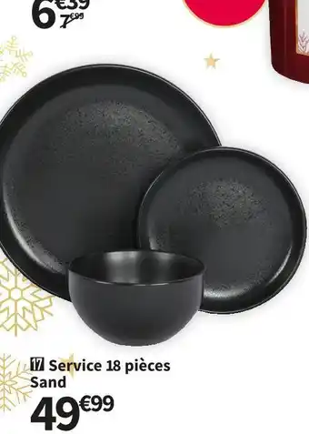 Conforama Service 18 pièces sand offre