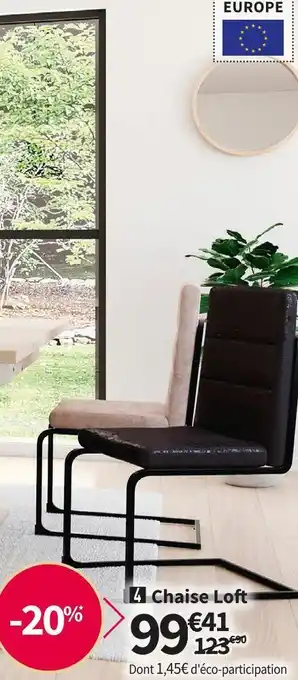 Conforama Chaise loft offre