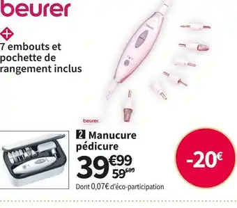 Beurer 2 manucure pédicure beurer mp 41