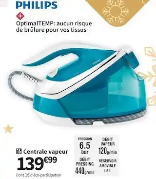 Conforama Philips centrale vapeur gc7923/20 offre