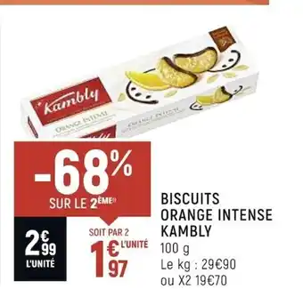 Petit Casino Biscuits Orange Intnse Kambly offre