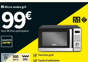 Conforama Micro-ondes gril far moge25900b offre