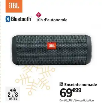 Conforama Jbl enceinte nomade flip essential offre