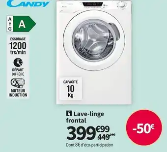 Conforama Candy lave-linge hcu1210txme/1-s offre