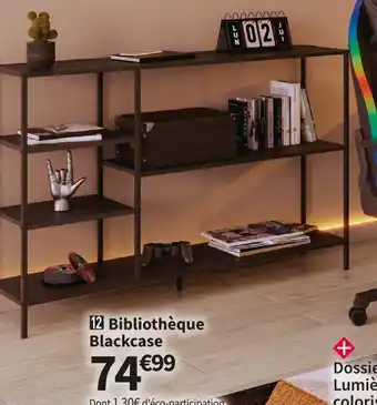 Conforama Bibliotheque blackcase offre