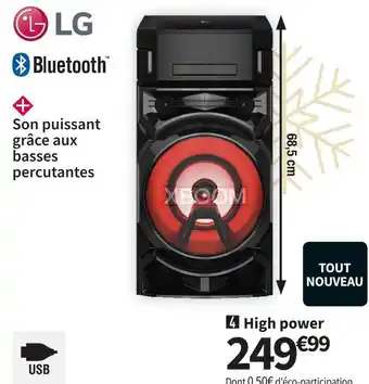 Conforama Lg high power xboom on5 offre