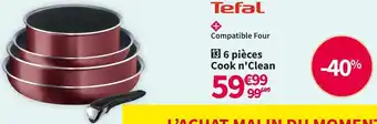 Conforama Tefal 6 pièces cook n'clean offre
