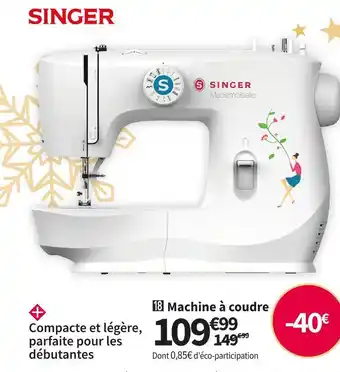 Conforama Singer machine a coudre la mademoiselle offre