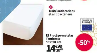 Conforama Protège-matelas tendresse 90x190 cm dunlopillo offre