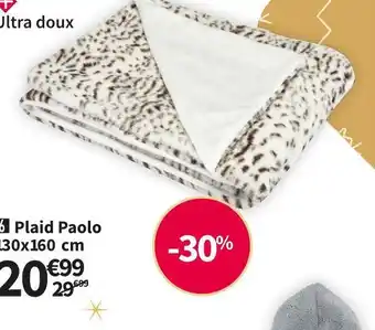 Conforama Plaid paolo 130x160 cm offre