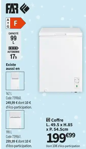 Conforama Far cong. coffre k101 offre