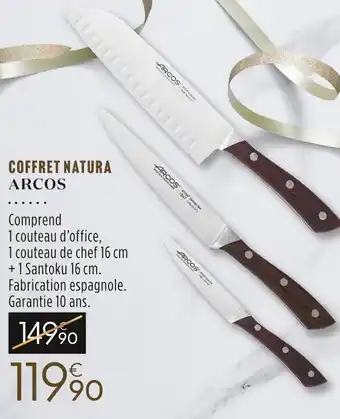Culinarion Arcos coffret natura offre