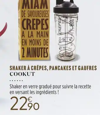 Culinarion Cookut shaker à crêpes, pancakes et gaufres offre