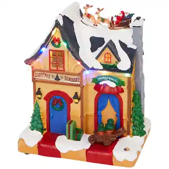 Action Maison de noël avec lumière magic village offre
