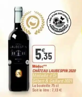 G20 Médoc château laubespin 2020 offre