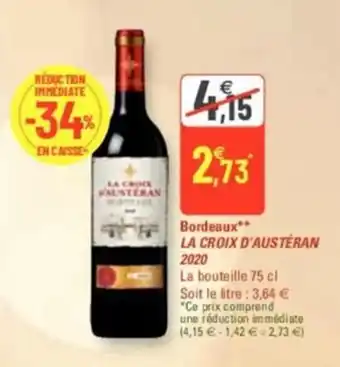 G20 Bordeaux LA CROIX D'AUSTERAN 2020 offre
