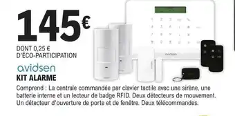 E.Leclerc Brico Kit alarme avidsen offre