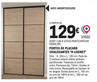 E.Leclerc Brico Portes de placard coulissantes offre