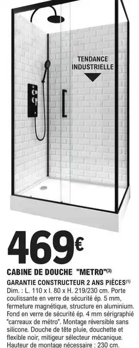 E.Leclerc Brico Cabine de douche offre