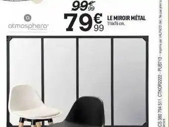 Centrakor Le miroir métal offre