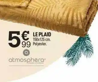 Centrakor Le plaid atmosphera offre