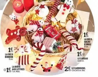 Centrakor La déco bonbon, la boîte aux lettres, la déco sucre d'orge, le cadeau, le carrousel offre
