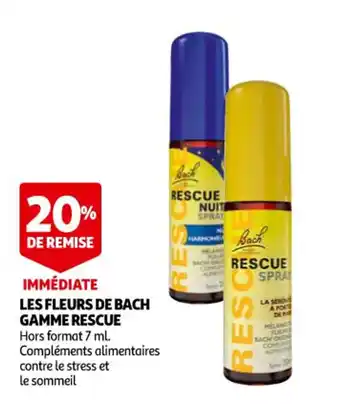 Auchan Les Fleurs de Bach Gamme Rescue offre