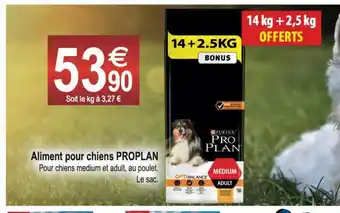 Tridôme Aliment Pour Chiens Proplan offre