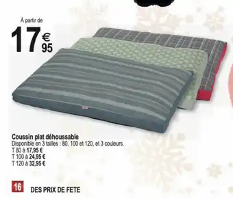 Coussin Plat Déhoussable