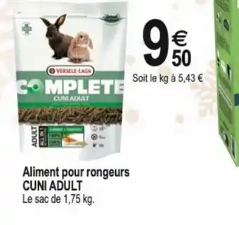 Tridôme Aliment Pour Rongeurs Cuni Adult offre