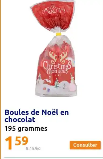 Action Boules de Noel En Chocolat offre