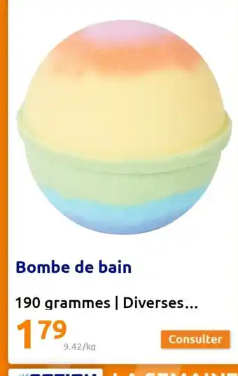 Action Bombe de Bain offre