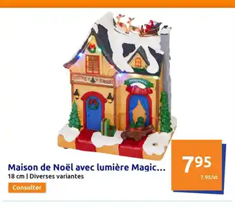 Action Maison de Noel Avec Lumiere Magic offre