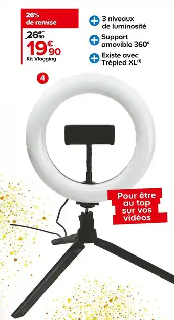 Castorama Bigben kit vlogging et photographie offre