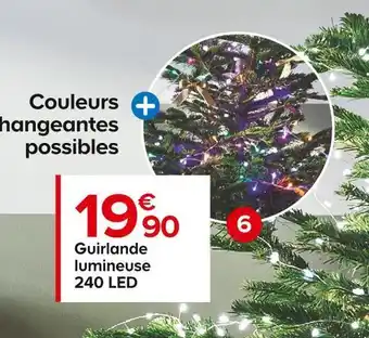 Guirlande lumineuse 240 led arc-en-ciel