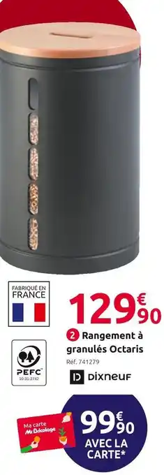 Mr Bricolage Dixneuf rangement à granulés octaris offre