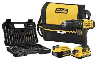 Brico Dépôt Perceuse à percussion 18 v + 2 batteries + accessoires offre
