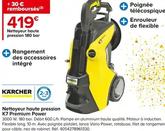 Castorama Karcher nettoyeur haute pression k7 premium power offre