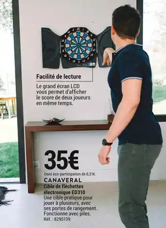 Canaveral cible de fléchettes électronique ed310