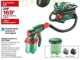 Castorama Bosch pistolet à peinture pfs 7000 offre