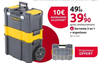 Mr Bricolage Stanley servante 3 en 1 + organiseur classic line stst1-81320 offre