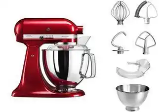 Darty Kitchenaid robot pâtissier kitchenaid artisan pomme d'amour 48l- 5ksm175pseca offre