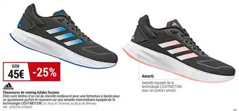 Decathlon Adidas chaussures de running adidas duramo offre