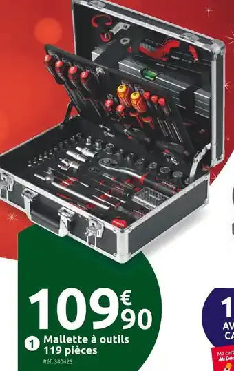 Mr Bricolage Inventiv mallette à outils 119 pièces offre