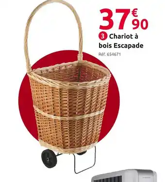 Chariot à bois escapade