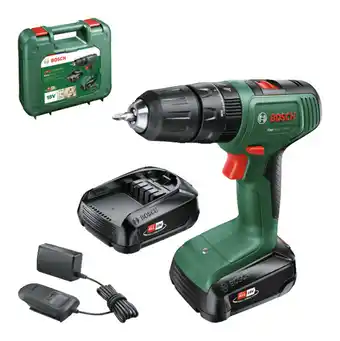 Brico Dépôt Perceuse à percussion 18 v + 2 batteries 2 ah offre