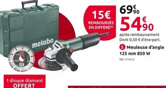 Mr Bricolage Metabo meuleuse d’angle 125 mm offre